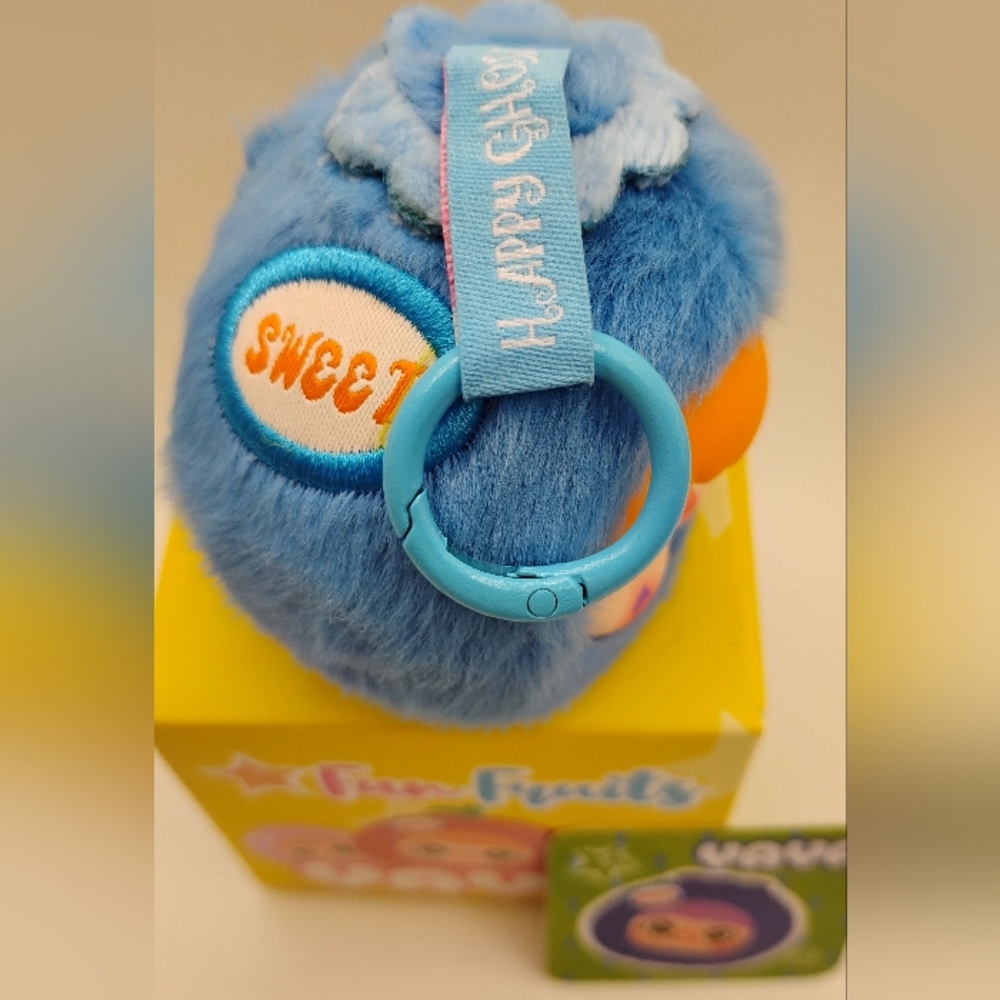 Yaya Fun Fruits Blue Plush Keychain 🎁 - Picture 4 of 4